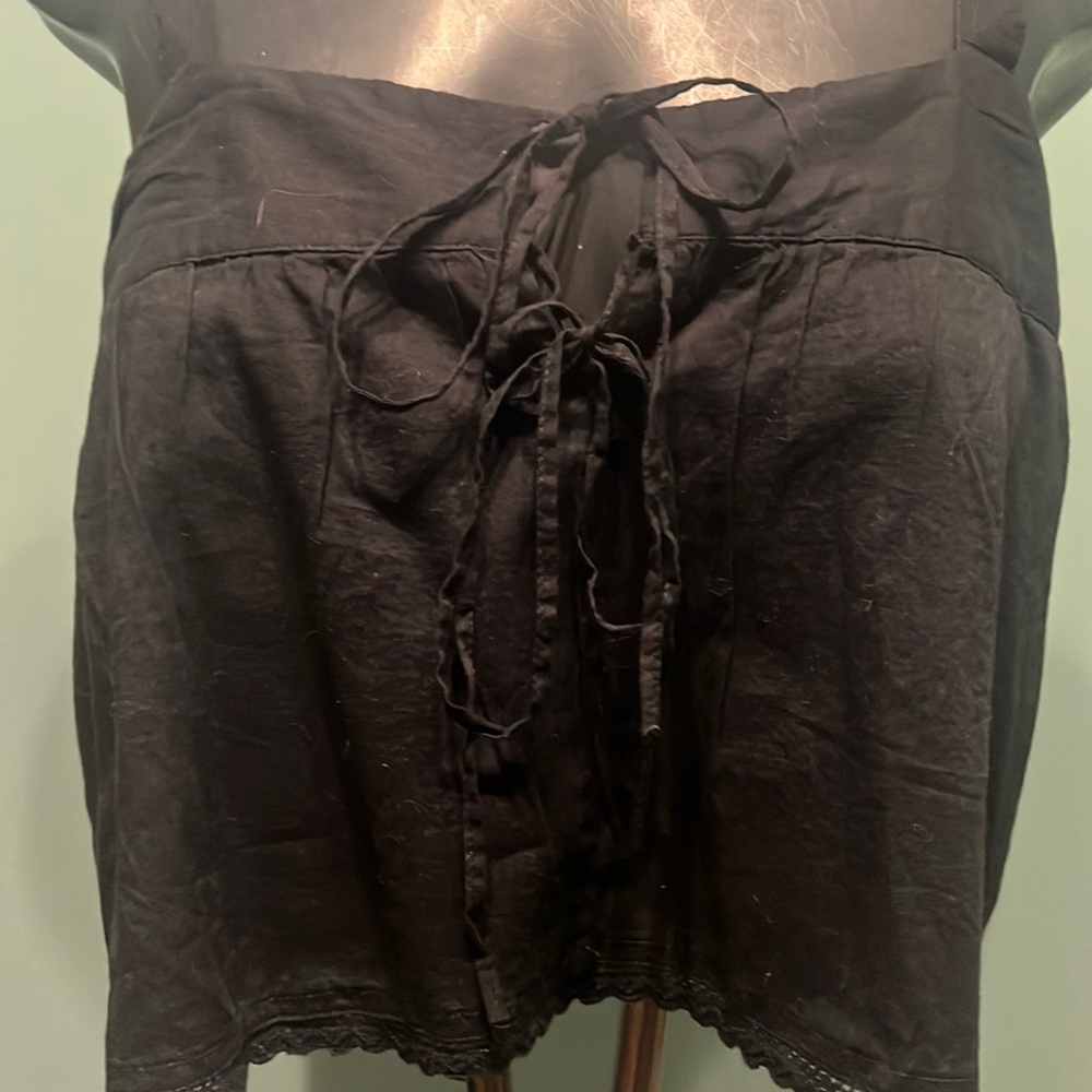 Natural Life Lined Lace Front Crop Top